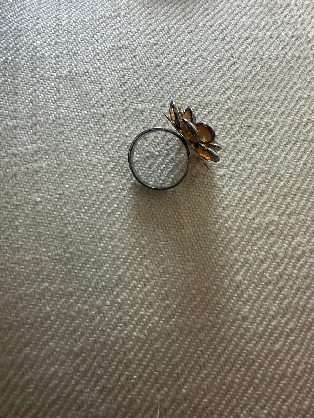 Orange Flower Ring